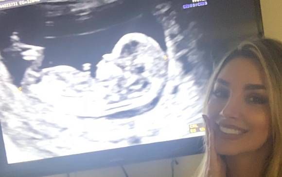 Imagen tomada del Instagram de Melina Ramírez, en la que anuncia su embarazo. FOTO instagram