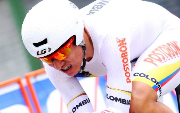 Restrepo fue campeón panamericano de ruta sub-23 en 2015. Con su buen andar pide pista para ganarse de nuevo un puesto en la Selección Colombia. FOTO CORTESÍA LUIS BARBOSA