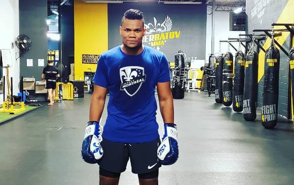 El campeón mundial semipesado asume en Bogotá la penúltima etapa de su preparación para el combate de defensa de su fajín OMB. FOTO TOMADA DE INSTAGRAM