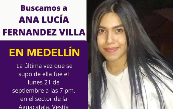 Hace más de 72 horas no se conoce información del paradero de Ana Lucía Domínguez. 