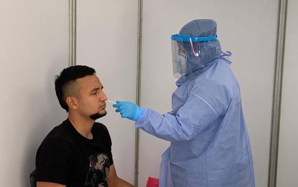 Jugadores, cuerpo técnico y personal de la institución se sometieron el viernes, 10 de julio, a la toma de las muestras. FOTO TOMADA TWITTER