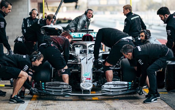 La Escudería Mercedes sería uno de los equipos que estaría fabricando aparatos respiratorios. FOTO TOMADA DE INSTAGRAM @mercedesamgf1