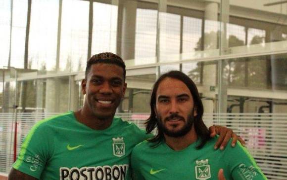 Berrío ganó 8 títulos con Nacional, Pérez levantó 10 trofeos con el cuadro verde. FOTO: CORTESÍA ATLÉTICO NACIONAL