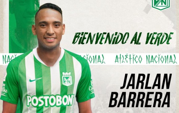 Jarlan Barrera se vestirá de verde