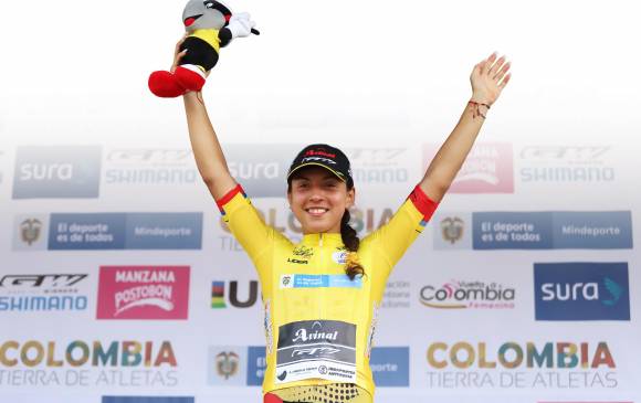 Aranza Villalón ratifica en la Vuelta su gran temporada. Hoy sale por una nueva conquista. FOTO CORTESÍA ÉDER GARCÉS-FEDECICLISMO