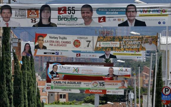 La saturación de publicidad en espacios públicos también fue denunciada por la ciudadanía. FOTO JUAN ANTONIO SÁNCHEZ