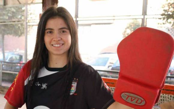 Carolina Correa es portera y hace parte de la Selección Colombia que estará en el Mundial en Chile. FOTO cortesía-fedepatin