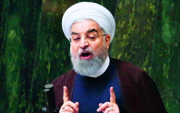 El presidente de Irán, Hasan Rohaní, reaccionó a sanciones de EE. UU. FOTO efe