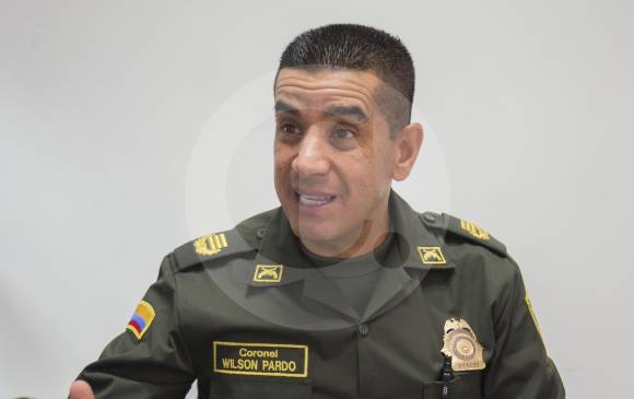 El coronel Wilson Pardo dijo que combate al microtráfico contribuyó a esta rebaja en homicidios FOTO Donaldo Zuluaga
