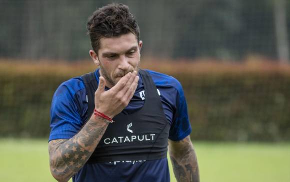 Adrián Arregui marcó 7 goles el año pasado con el DIM en 24 compromisos disputados, convirtiéndose no solo el líder del medio campo sino en solución en fase ofensiva. FOTO edwin bustamante