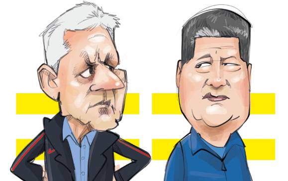 Duelo colombiano en los bancos: Bolillo vs. Rueda