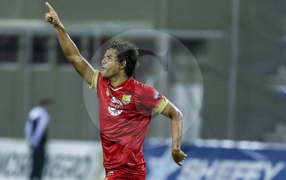 El gol de Humberto Osorio mantiene a los del Oriente antioqueño en zona de clasificación. FOTO juan antonio sánchez