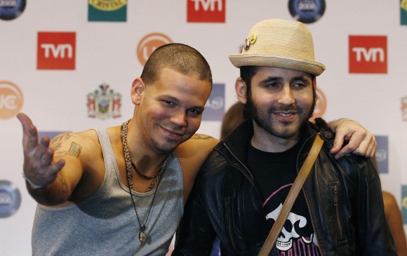 Residente y Visitante, integrantes de Calle 13 quienes cierran en Puerto Rico su gira Multiviral. FOTO Reuters