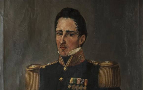 José María Córdova, uno de los militares más importante de Nueva Granada. Foto: Colección Museo Nacional de Colombia.