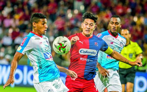 De los 110 goles que Germán Cano ha marcado con el DIM, 8 se los ha anotado al Junior. FOTO Juan Antonio Sánchez