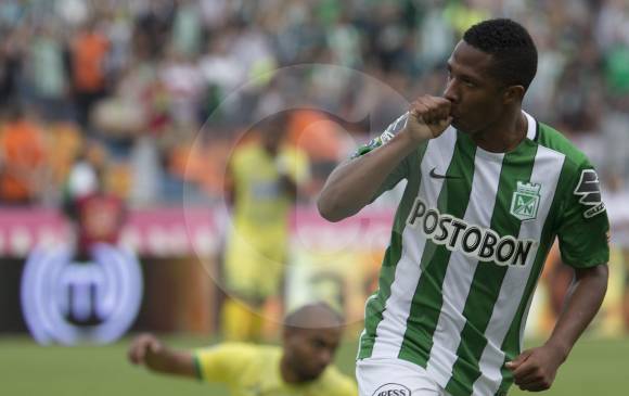 Andrés Ibargüen se destapó este domingo en el Atanasio Girardot. Eficacia y buena ubicación, las claves. FOTO Julio César Herrera