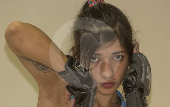 Liliana González, otra paisa que le apostó a las artes marciales mixtas FOTO manuel saldarriaga
