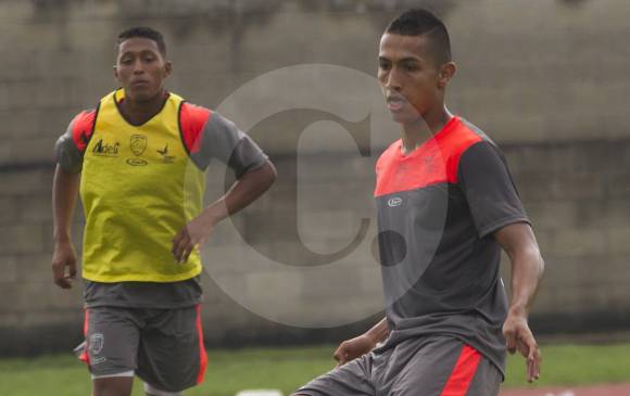 Jeison Medina, delantero del Leones, titular hoy ante Cartagena. FOTO manuel saldarriaga