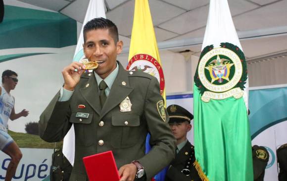 López competirá en Río en 20 kilómetros marcha. Espera retirarse de Olímpicos con broche de oro. FOTO COLDEPORTES