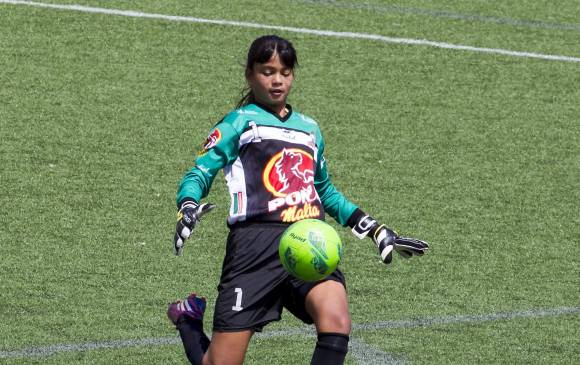 Ana Sofía Castaño se define como una niña tranquila y que administra bien los nervios previos a los encuentros. FOTO jaime pérez 