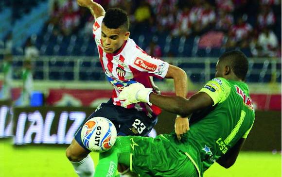 Con goles de Jarlan Barrera, Teo Gutiérrez (2 ) y Marlon Piedrahita, Junior frenó al Tolima en un juego vibrante. FOTO colprensa