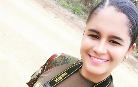 La militar López Correa estaba de vacaciones en Saravena, Arauca, donde vive su familia FOTO: Cortesía