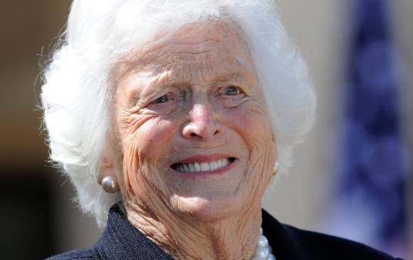 La exprimera dama Barbara Bush. Foto: AFP 