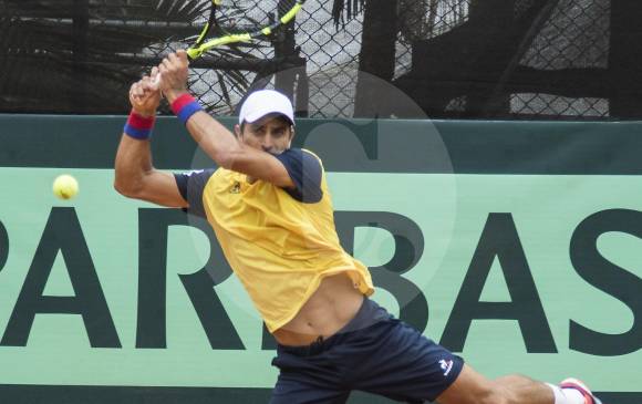Robert Farah, quien hace pareja con Juan Sebastián Cabal, fue uno de los que se mostró bien en Medellín. FOTO róbinson sáenz