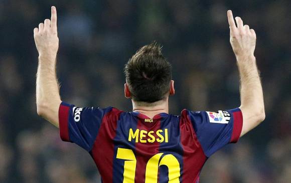 Así celebró Messi cada una de sus anotaciones. FOTO REUTERS