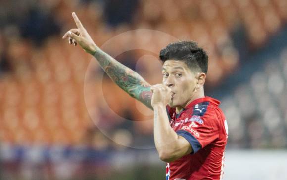 Germán Cano llegó a 10 goles en el DIM y pasó a comandar la tabla de goleadores del torneo. FOTO Edwin Bustamante