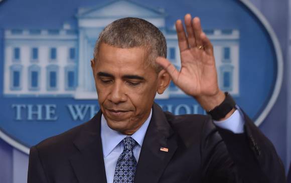 Barack Obama deja la presidencia de EE. UU. el viernes, cuando asume Trump. FOTO afp