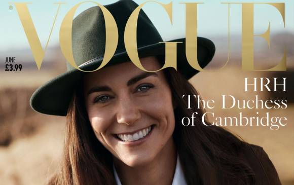 La duquesa de Cambridge, Catalina, esposa del príncipe Guillermo, aparecerá en la portada del mes de junio de la edición británica de la revista “Vogue”. FOTO AP