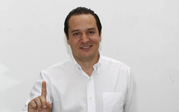 Gabriel Jaime Rico, candidato a la Alcaldía de Medellín. FOTO Manuel Saldarriaga