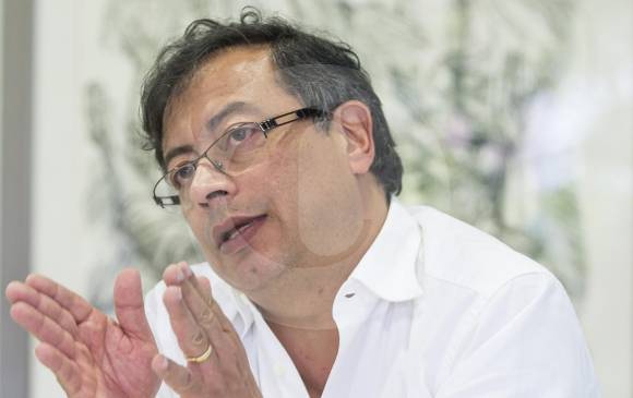 El precandidato Gustavo Petro dijo que el Acuerdo debe ser un incentivo para la participación. FOTO Carlos alberto velásquez