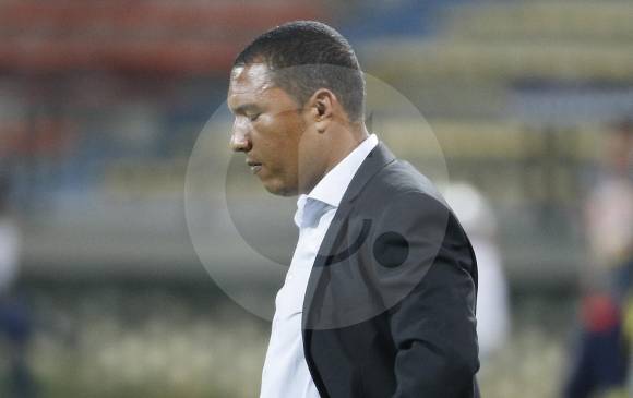 El técnico encargado del DIM, Ricardo Calle, poco pudo hacer para sacar al DIM de este momento. FOTO Manuel saldarriaga