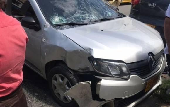 Accidente en la carrera 70 de Medellín este martes 21 de mayo. Foto: Guardianes Antioquia