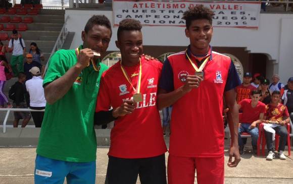 Géiner Moreno (Bolívar), Juan David Moreno y Arnovis Dalmeto (Valle) hacen parte del equipo atlético. FOTO cortesía-fedeliva