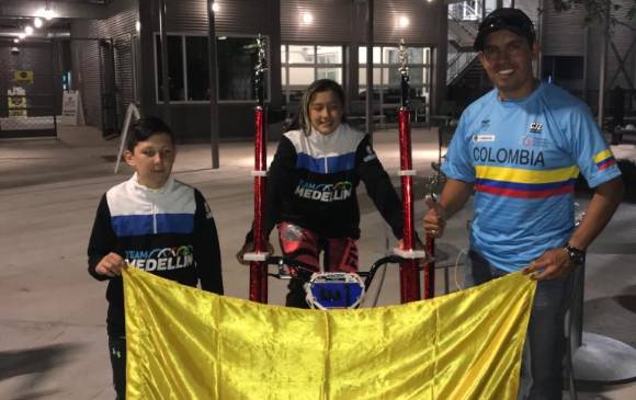 Nicole Foronda sigue los pasos de Mariana Pajón en el BMX, fue toda una sensación en el Campeonato Nacional de Estados Unidos, donde dominó a placer. FOTO Cortesía Comisión nacional de BMX