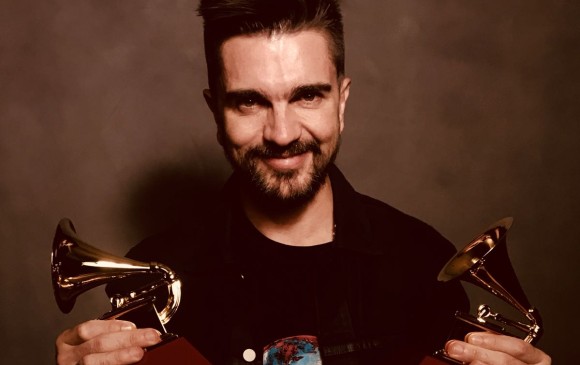 Juanes recibió dos Latin Grammy y llegó a 23 en la historia musical de estos premios. FOTO Cortesía Juanes