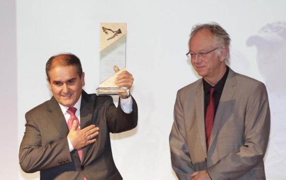 Rafael Colón Torres fue uno de los ganadores del Premio Nacional de Paz 2015. FOTO COLPRENSA