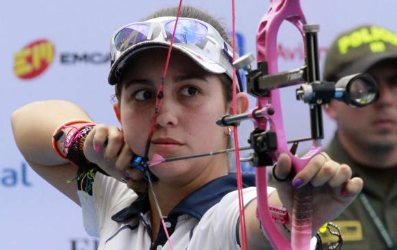 La arquera colombiana Sara López se lució en la primera parada de la Copa Mundo de Tiro con Arco. FOTO ARCHIVO