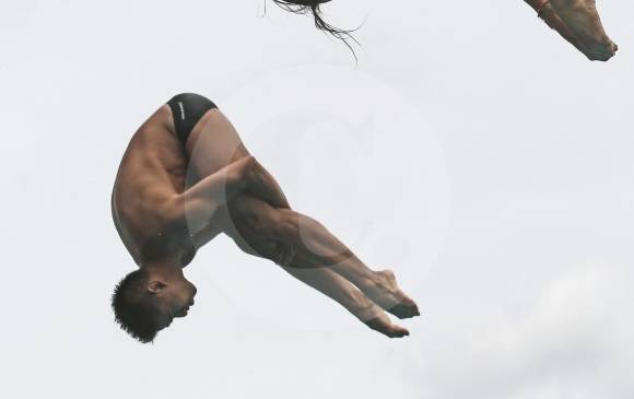 Diana Pineda y Sebastián Villa, competirán en trampolín 3 metros sincronizado FOTO manuel saldarriaga