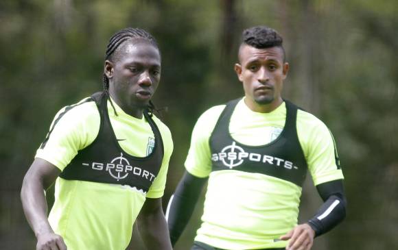 Yimmi Chará y Farid Díaz se han convertido en pilares del conjunto verdolaga en este semestre. FOTO Manuel Saldarriaga
