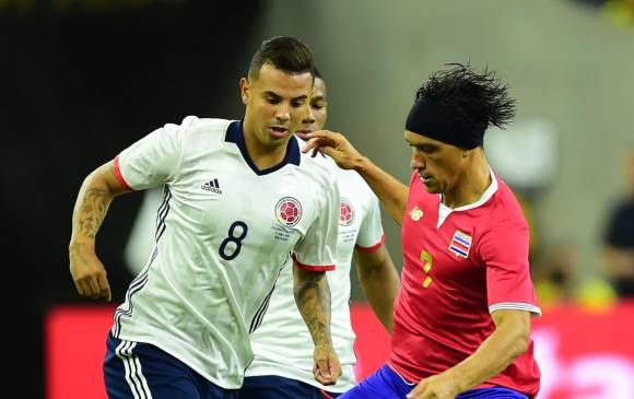 Edwin Cardona ingresó para intentar darle vuelta al marcador ante los ticos. FOTO afp