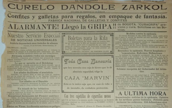 El relato de la peste de 1918 en la que se vio el futuro en Medellín