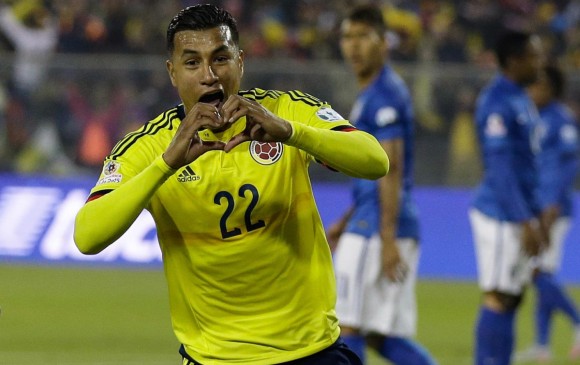 Jeison Murillo fue el autor del único gol de la Selección Colombia en la Copa América CHILE 2015. FOTO AP