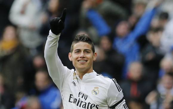 James Rodríguez viene siendo inicialista en la Champíons, se espera que ante el Legia salga entre los 11. FOTO cortesía R. Madrid