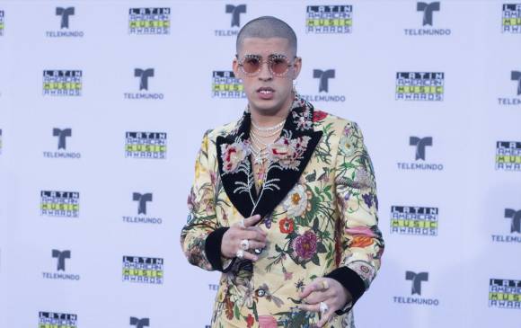 Bad Bunny estuvo en la pasada entrega de los Latin American Music Awards. FOTO Efe