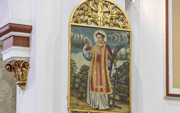 San Lorenzo (primera representación que llegó al Valle de Aburrá).