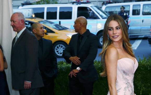 La actriz barranquillera en la gala de los Met el pasado lunes. FOTO Reuters